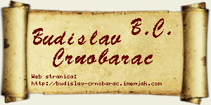 Budislav Crnobarac vizit kartica